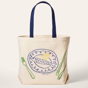 Kate spade embroidered canvas tote